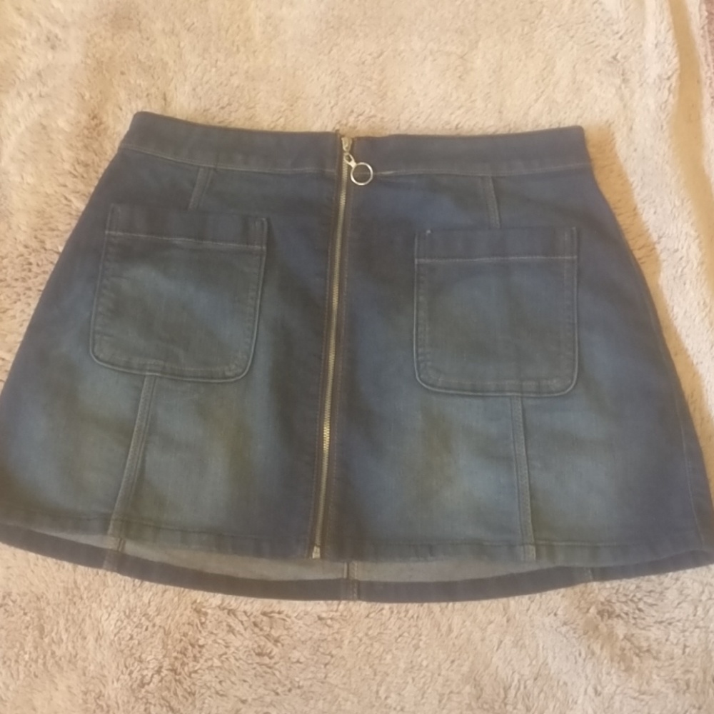 Hollister zipper Denim skirt